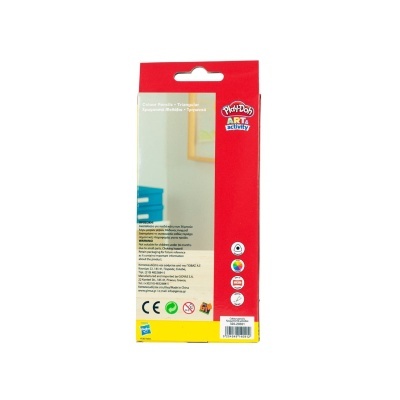 Embalagem de lápis de cor triangulares Play-Doh ART & activity