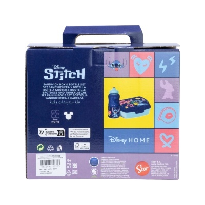 Conjunto Sanduicheira + garrafa Stitch