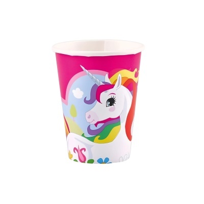 Copos Arco íris Unicórnio Mágico