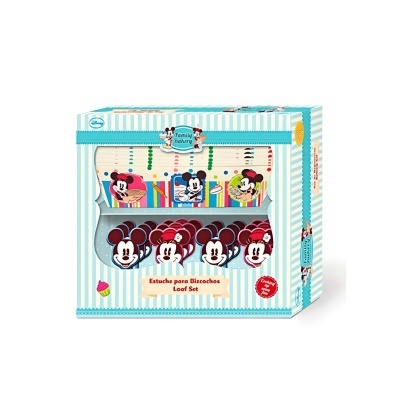 Conjunto formas cupcakes + toppers Minnie e Mickey