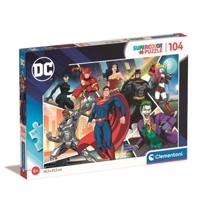 Puzzle Dc liga da Justiça 104 peças | Supercolor