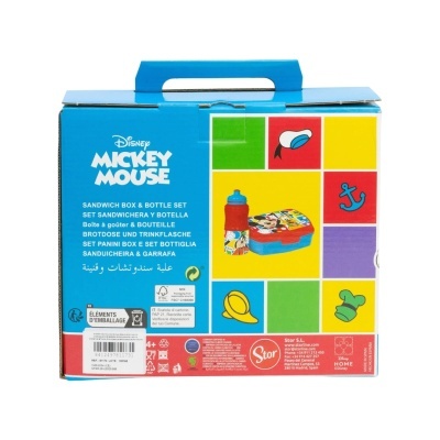 Conjunto Sanduicheira + garrafa Mickey