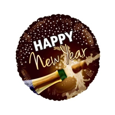 Balão metálico "Happy New Year" 18"