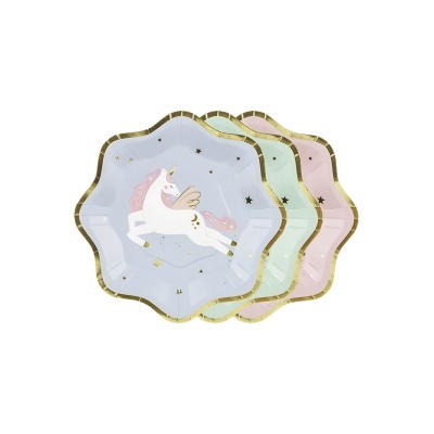 Pratos Mix Pastel Unicórnio