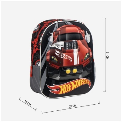 Mochila pré-escolar 3D Hot Wheels
