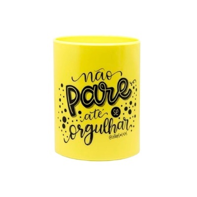 Porta-canetas Up colecionável amarelo |  Newpen