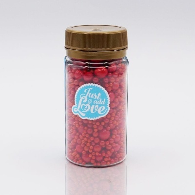 Mix Pérolas Vermelho 80g