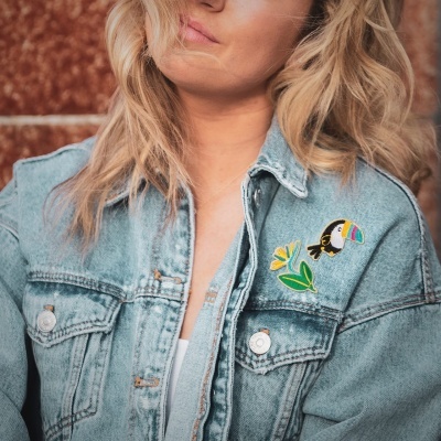 Aplicações em bordado para roupa Tucano | Nici