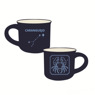 Chávena café aveludada Signo "Caranguejo"