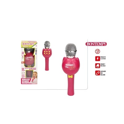 Microfone Karaoke Wireless rosa Microfone Karaoke Wireless rosa