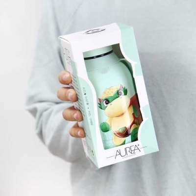 Garrafa térmica Mint Super Dino 350ml | Aurea