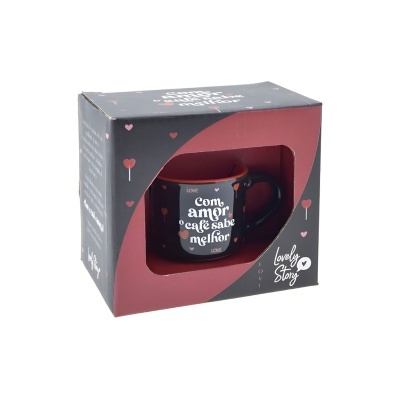Chávena de café “Com amor o café sabe melhor” | Lovely Story