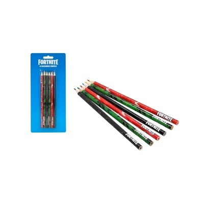 6 Lápis de Cor Fortnite