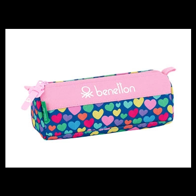 Estojo escolar Beneton Corações