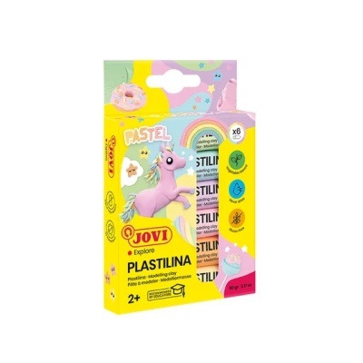 Conjunto de 6 Barras de Plasticina Cores Pastel | Jovi