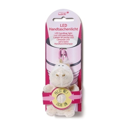 Porta-chaves peluche com luz led Unicórnio Shooting Star | Nici