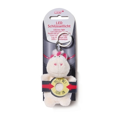 Porta-chaves peluche com luz led Unicórnio Theodor | Nici