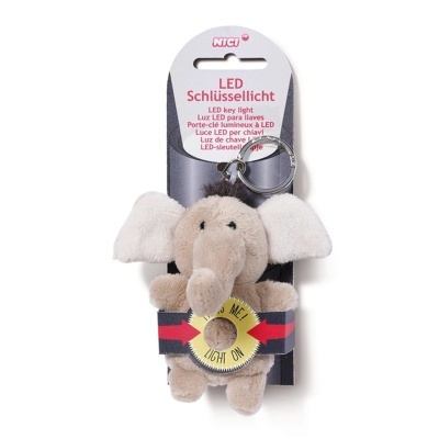 Porta-chaves peluche com luz led Elefante El-Frido | Nici