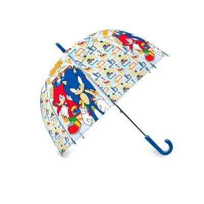 Guarda-chuva Sonic transparente 46cm