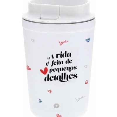 Copo térmico “A vida é feita de pequenos detalhes”