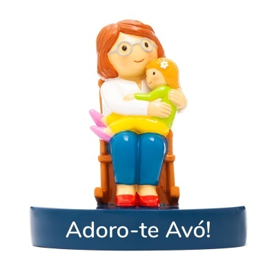 Figura em resina Adoro-te Avó! (Menina)