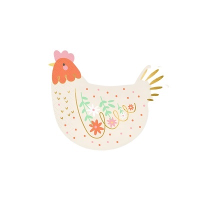 Guardanapos Formato Galinha