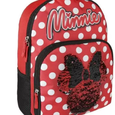 Mochila escolar Minnie Lantejoulas 40cm