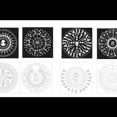 Mandalas para Colorir Jolly Malou e Kasi NICI