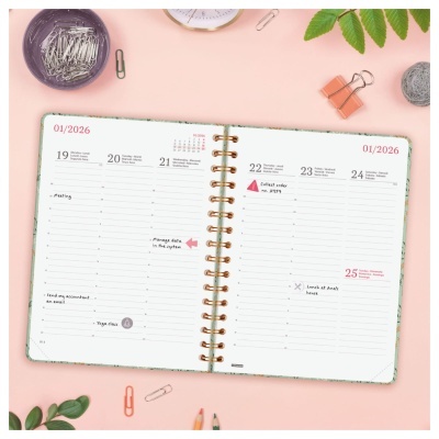 Agenda semanal A5 2026 Espiral You Wheat | Finocam