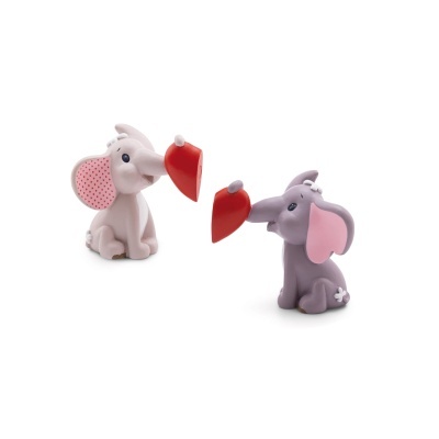 Conjunto 2 figuras em resina Elefante Love em caixa | Nici