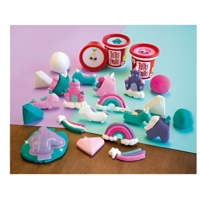 Plasticina Perfumada - Trio Unicórnio e Arco-Íris | Tutti Frutti