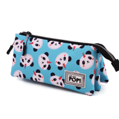 Estojo escolar triplo Pandicórnio - Oh My Pop