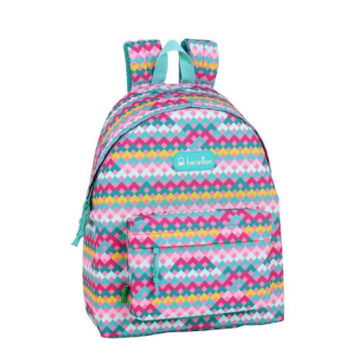 Mochila escolar Benetton ZigZag 40 cm