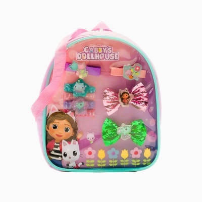 Mini mochila com acessórios para o cabelo | Gabby's Dollhouse
