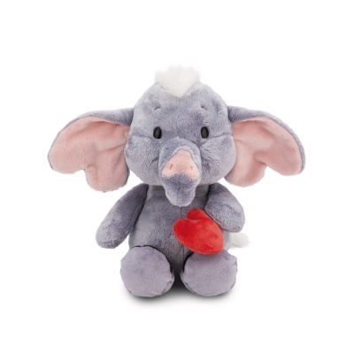 Peluche Elefante Love com coração | Nici