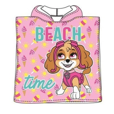 Poncho de praia Skye Patrulha Pata microfibra