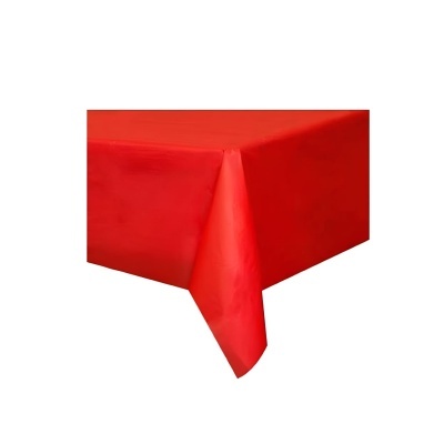 Toalha de mesa plástico vermelho
