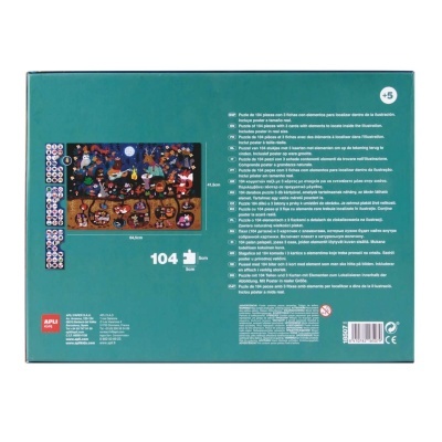 Puzzle de observação floresta 104 peças + Poster