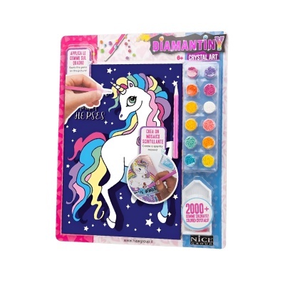 Pinta com diamantes Unicórnio