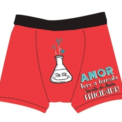 Boxer "Amor" vermelho