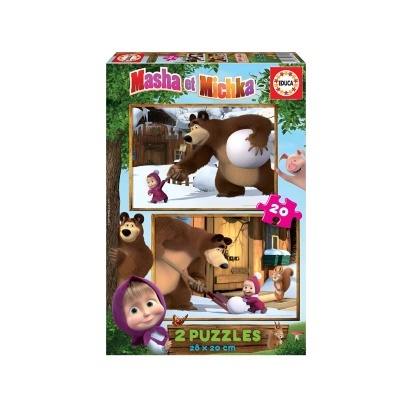 Puzzle Masha e o Urso 2x20 peças | Clementoni