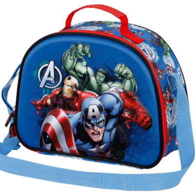 Lancheira térmica azul Avengers