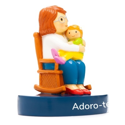 Figura em resina Adoro-te Avó! (Menina)