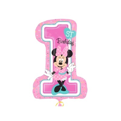 Balão Foil Supershape 1º Aniversário Minnie