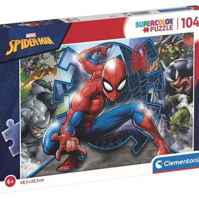 Puzzle Spiderman 104 peças Clementoni Supercolor