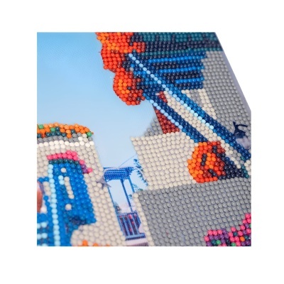 Pinta com Diamantes Varandas Azuis