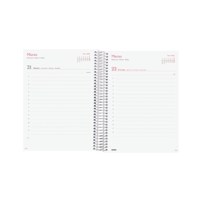 Agenda diária A5 2026 Espiral Beta Impossível | Finocam