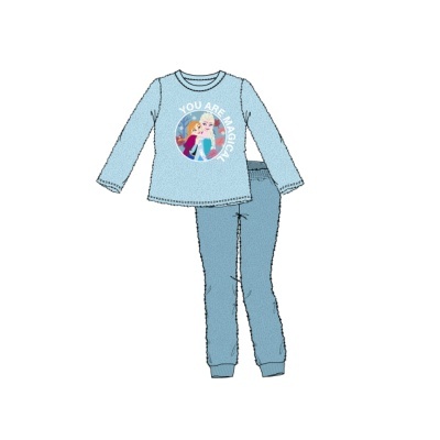 Pijama infantil azul claro com personagem e texto YOU ARE MAGICAL