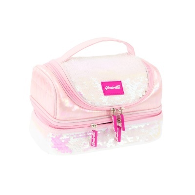 Lancheira térmica Nice Girabrilla Rosa/Branco