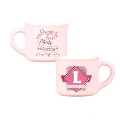 Chávena café aveludada Rosa "L"